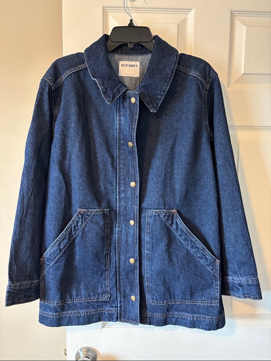 Old Navy Jackets & Blazers - Old Navy Indigo Denim Snap-Front Jacket